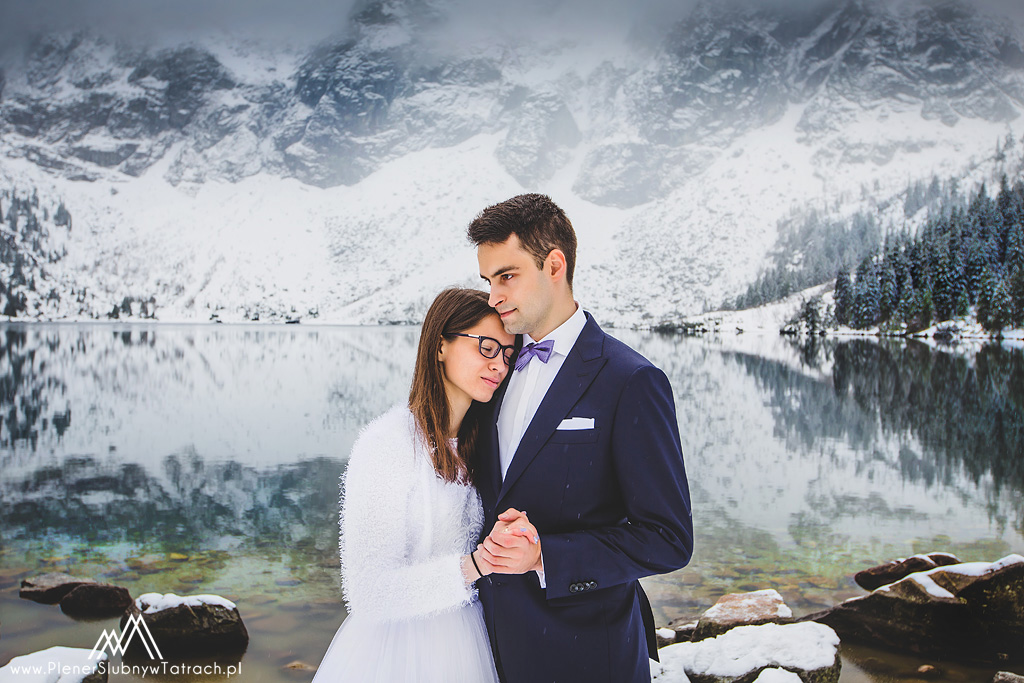 Zimowy plener ślubny w Tatrach
